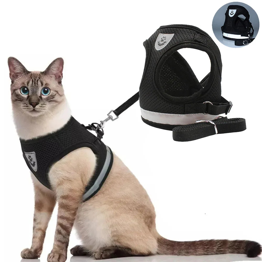 Reflective Cat Harness Set