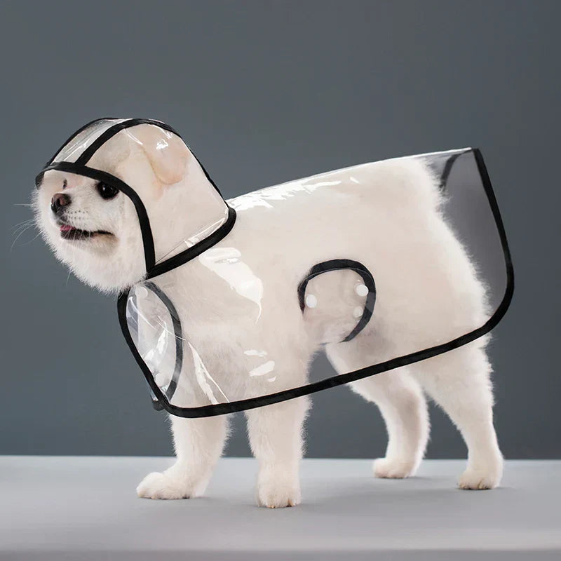 PawRain Hooded Dog Raincoat