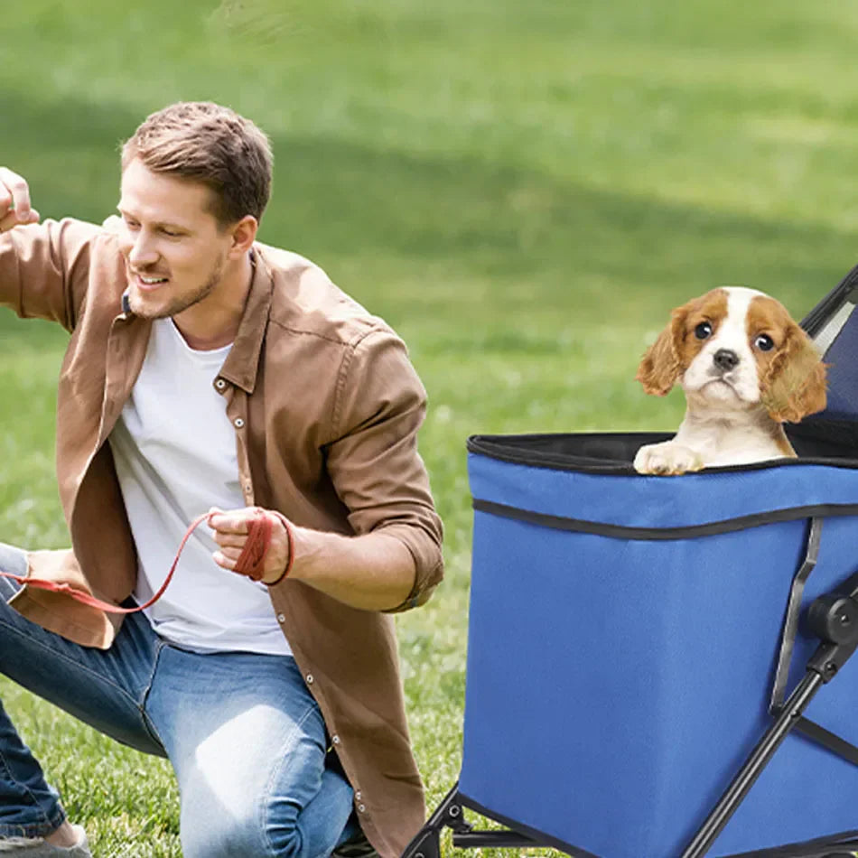 PawRide Foldable Pet Stroller