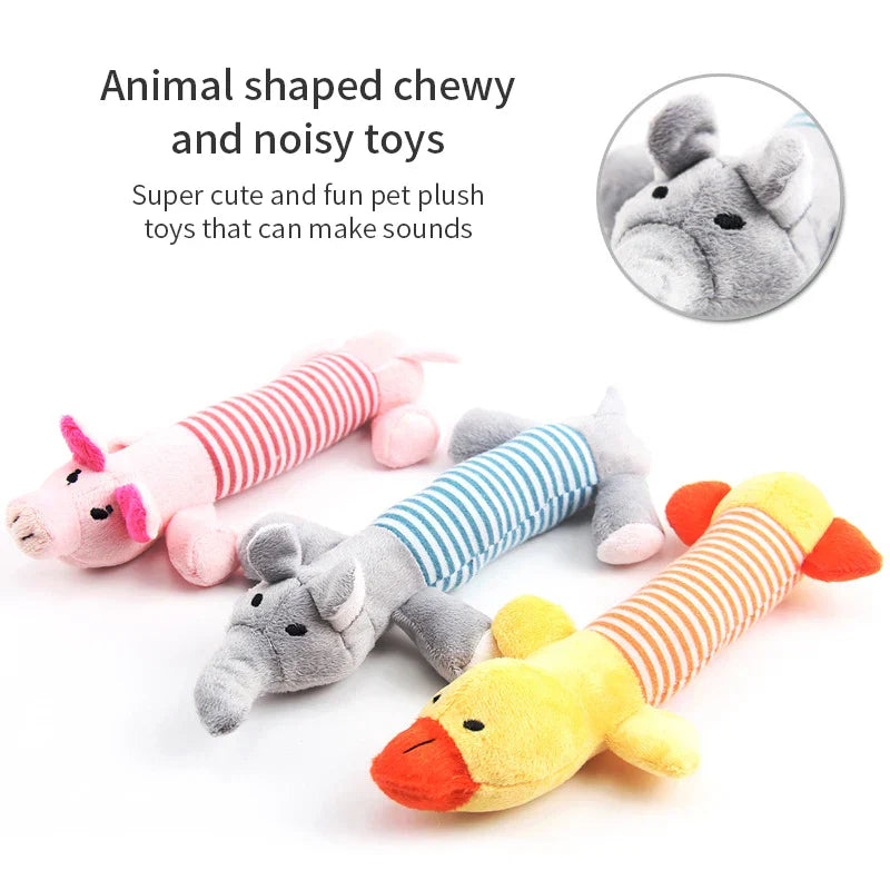 PupSqueak Plush Chew Dog Toy