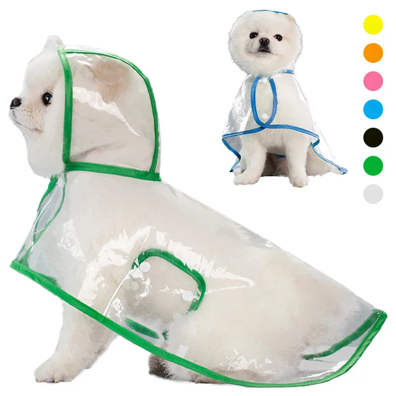 PawRain Hooded Dog Raincoat