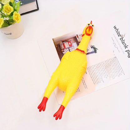 Rubber Chicken Dog Toy
