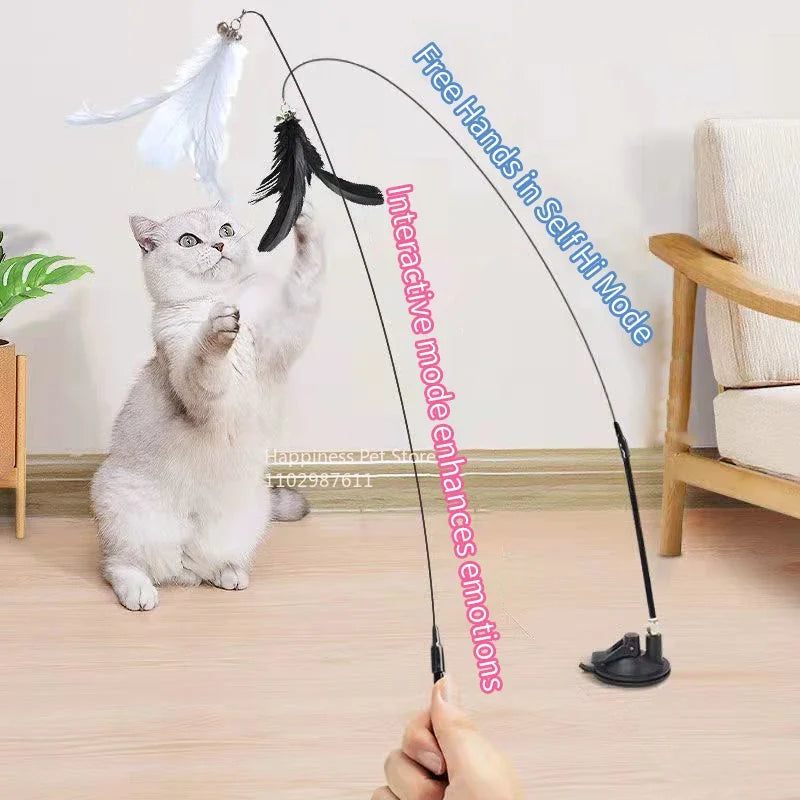 Cat Fishing Rod Bell Toy