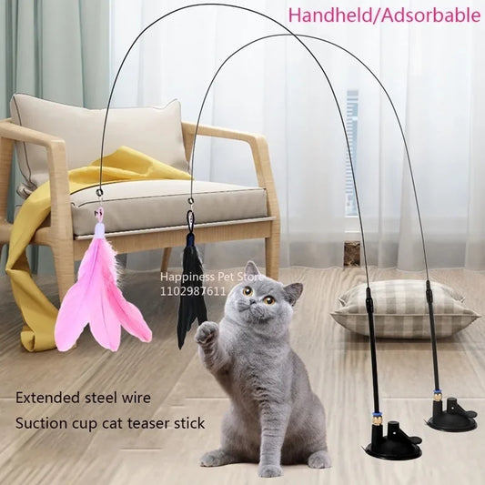Cat Fishing Rod Bell Toy