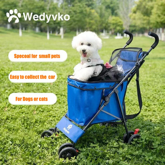 PawRide Foldable Pet Stroller