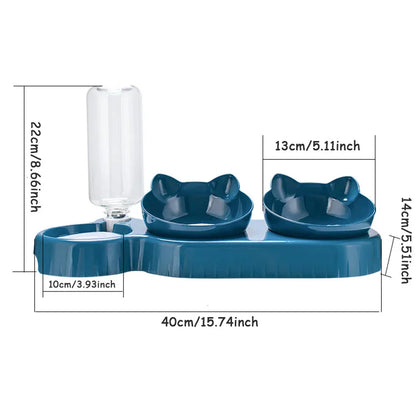 PawBowl 2-in-1 Pet Feeder