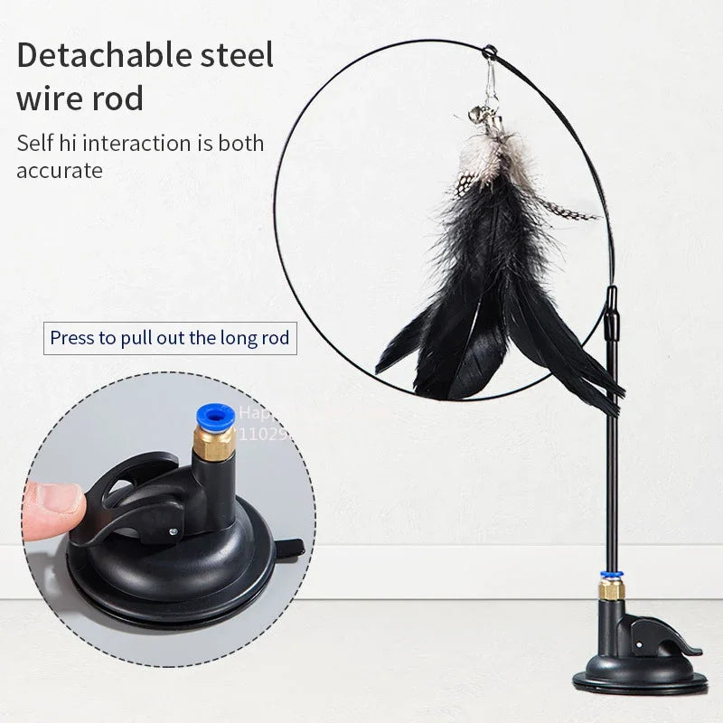 Cat Fishing Rod Bell Toy