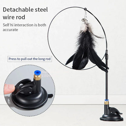 Cat Fishing Rod Bell Toy