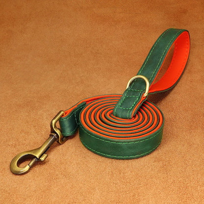 PawGrip Leather Training Leash