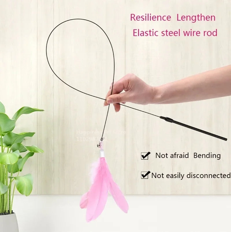 Cat Fishing Rod Bell Toy