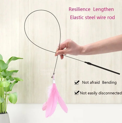 Cat Fishing Rod Bell Toy