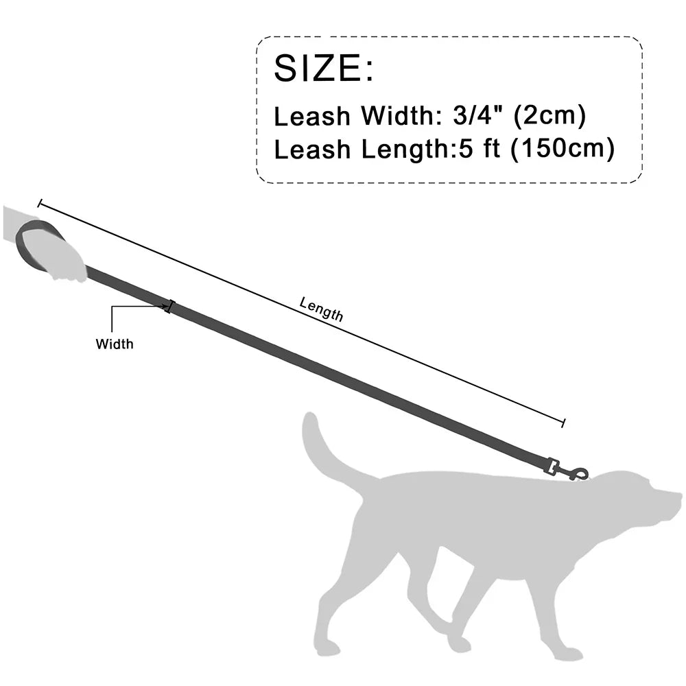 PawGrip Leather Training Leash