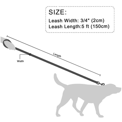 PawGrip Leather Training Leash