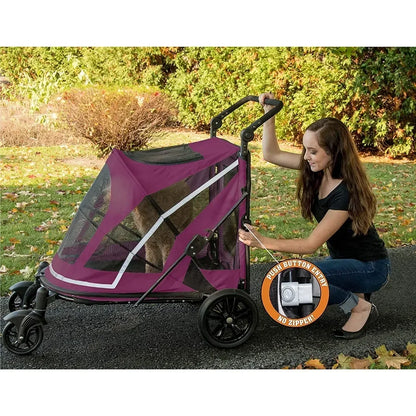PawRide Double Entry Pet Stroller