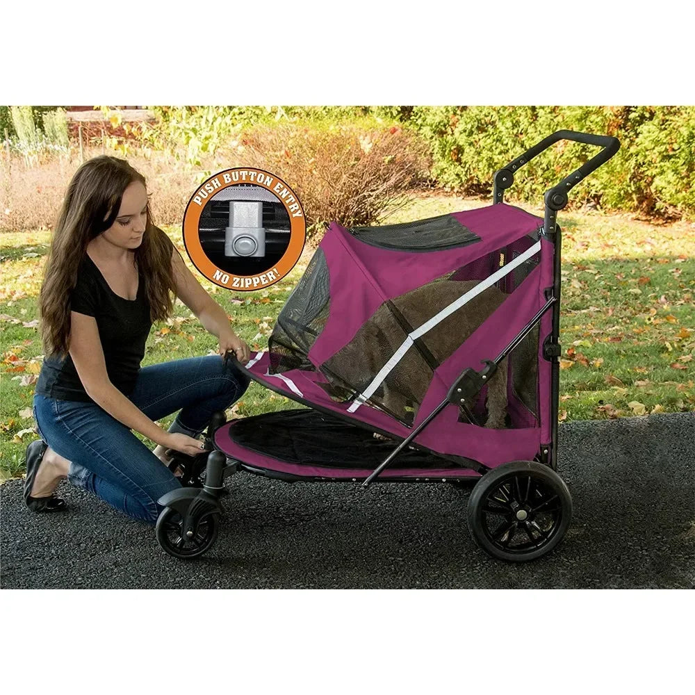 PawRide Double Entry Pet Stroller